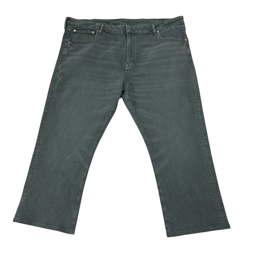 American Eagle Jeans Mens 44x27 Gray Original Bootcut Airflex‎ Denim Y2k
